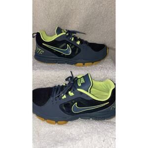 Nike Air Velocitrainer 554891-013 Men Black/Green Volt Sneakers Sz 10